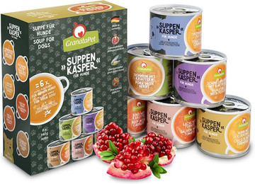 Produktbild von GranataPet Suppenkasper Multipack Hundesuppe mit Grünlippmuschel - 6 x 140 g