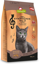 Produktbild von GranataPet Symphonie No.3 Strauß Katzen-Trockenfutter - 300 g