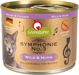 Produktbild von GranataPet Symphonie No. 3 Wild & Huhn - 6 x 200 g