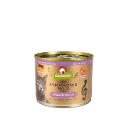 Produktbild von GranataPet Symphonie No. 3 Wild & Huhn Katzenfutter - 6 x 200 g