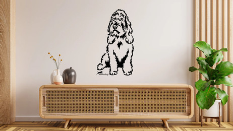 Produktbild von Grand Basset Griffon Vendéen Wandtattoo Wandbild Wandsticker Wandaufkleber Wanddekoration