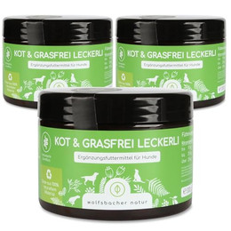 Produktbild von Gras Kotfresser Drops Wolfsbacher Natur - 3 x 300 g