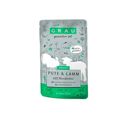 Produktbild von GRAU Adult Getreidefrei Pute & Lamm Katzenfutter - 16 x 125 g