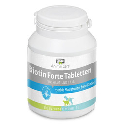 Produktbild von Grau Biotin-Forte Tabletten für Hunde und Katzen - 100 Stk.