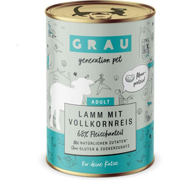 Produktbild von Grau – das Original – Nassfutter für Katzen Lamm mit Vollkornreis - 6 x 400 g