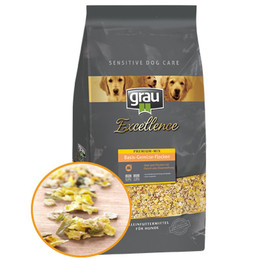 Produktbild von Grau Excellence Hunde-Trockenfutter Premium-Mix Basis-Gemüse-Flocken - 10 kg