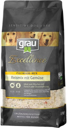 Produktbild von Grau Excellence Hunde-Trockenfutter Premium-Mix Reismix mit Gemüse - 10 kg