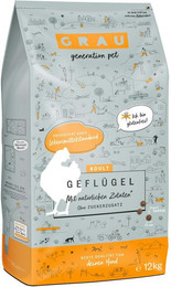 Produktbild von grau Geflügel Hund Hundetrockenfutter Sparpaket 2 x 12 Kilogramm