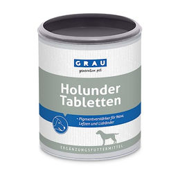 GRAU Holunder Tabletten für unbehaarte Hautpigmentierung - 500 g – Bild 1 von 4
