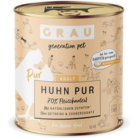 Produktbild von GRAU Hund Adult Huhn Pur 6x800g