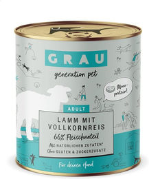 Produktbild von GRAU Hund Adult Lamm mit Vollkornreis 6x800g