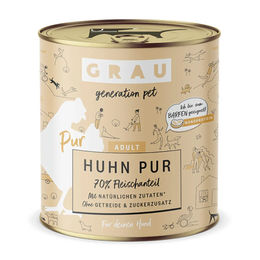 Produktbild von Grau Hund Huhn Pur - 6 x 800 g