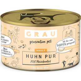 Produktbild von Grau Hund Huhn Pur - 6 x 200 g