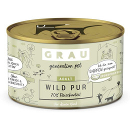 Produktbild von Grau Hund Wild Pur - 6 x 400 g