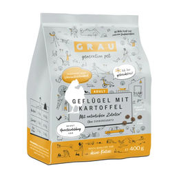 Grau Katze Geflügel mit Kartoffel | 400 g – Bild 1 von 6