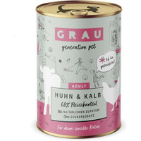 Produktbild von grau Katze Huhn & Kalb Nassfutter - 12 x 400 g