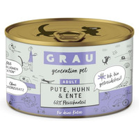 Produktbild von grau Katze Pute & Huhn & Ente Nassfutter - 12 x 200 g