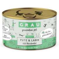 Produktbild von grau Katze Pute & Lamm Nassfutter - 12 x 200 g