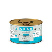 Produktbild von Grau Kitten Nassfutter Truthahn & Forelle - 6 x 200 g
