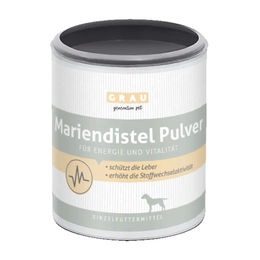 Produktbild von Grau Mariendistel Pulver für Hunde - 75 g