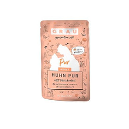 Produktbild von Grau Nassfutter für Katzen Huhn pur - 16 x 125 g