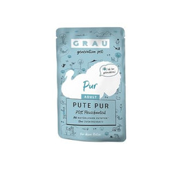 Produktbild von Grau Nassfutter für Katzen Pute pur - 16 x 125 g