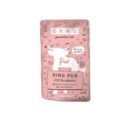 Produktbild von Grau Nassfutter für Katzen Rind pur - 16 x 125 g