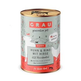 Produktbild von Grau Puppy/Junior mit Huhn & Rind - 6 x 400 g