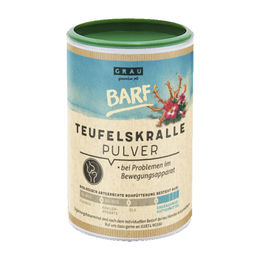 Produktbild von Grau Teufelskralle Pulver für Hunde - 150 g