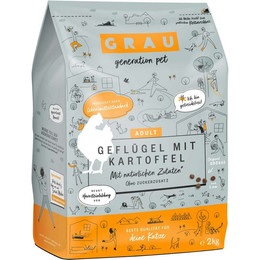 Produktbild von GRAU Trockenfutter Katze Geflügel mit Kartoffel - 2 kg