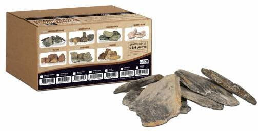 Produktbild von Graue Schieferplatte und Messer Aquavie