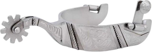 Produktbild von Gravierte Sporen für Pferde Metalab FG Reining Show