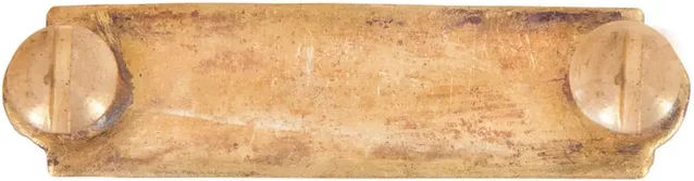 Produktbild von Gravurplatten für Halfter aus Messing mit Schrauben