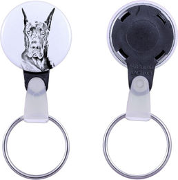 Produktbild von Great Dane - keychain with a dog portrait, pendant with the brand's own Art-Dog graphics