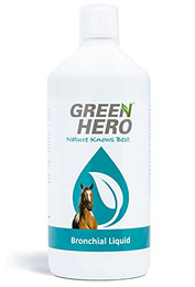 Produktbild von Green Hero Bronchial Liquid für Pferde mit Kräutern - 1000 ml