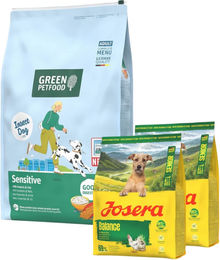 Produktbild von GREEN PETFOOD InsectDog Sensitive mit Insekten und Reis für empfindliche Hunde 10kg + 2x900g GRATIS