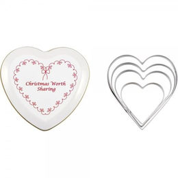 Produktbild von Greengate Ausstechformen mit Dose Layla Herz White (5-teilig)