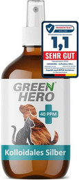Produktbild von GreenHero Kolloidales Silber Spray 40 PPM für Hunde und Katzen - 250 ml