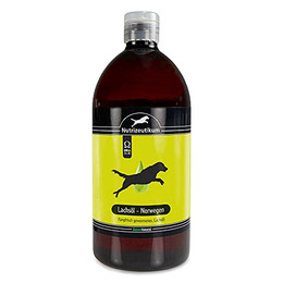 Produktbild von Greenhound Schecker Futteröl 100% Lachsöl aus Norwegen - 1 l