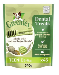 Produktbild von Greenies Dental Treats Original Teenie Zahnpflegesnacks für kleine Hunde - 340 g