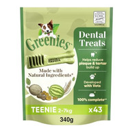 Produktbild von Greenies Dental Treats Original Teenie Zahnpflegesnacks für kleine Hunde - 340 g