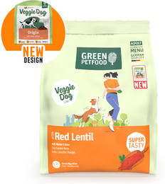 Produktbild von GreenPetfood Red Lentil Hundetrockenfutter 5 x 900 Gramm
