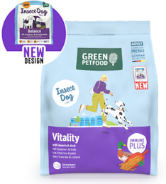 Produktbild von GreenPetfood Vitality with Insects Hundetrockenfutter 5 x 900 Gramm