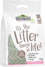 Produktbild von Greenwoods klumpende Katzenstreu aus Naturton - 6 kg