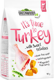 Produktbild von Greenwoods Pute mit Süßkartoffeln, Erbsen und Kürbis - 400 g