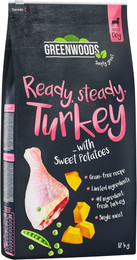 Produktbild von Greenwoods Pute mit Süßkartoffeln, Erbsen und Kürbis - 12 kg