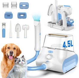 Produktbild von Grenintol Hundeschermaschine mit Tierhaar Staubsauger,4.5L-Haustierpflege,5 in