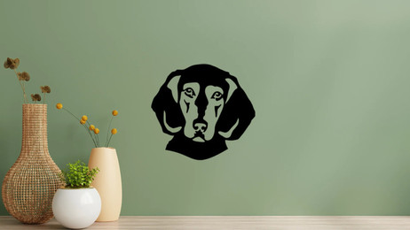 Produktbild von Griechische Bracke Kopf Wandtattoo Wandbild Wandsticker Wandaufkleber Wanddekoration