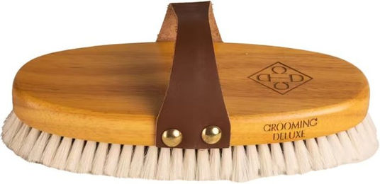 Produktbild von Grooming Deluxe Overall Glanzbürste Medium Pferdehaar Ziegenhaar