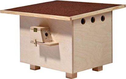 Produktbild von Großer Hummelnistkasten aus Holz mit Bitumendach